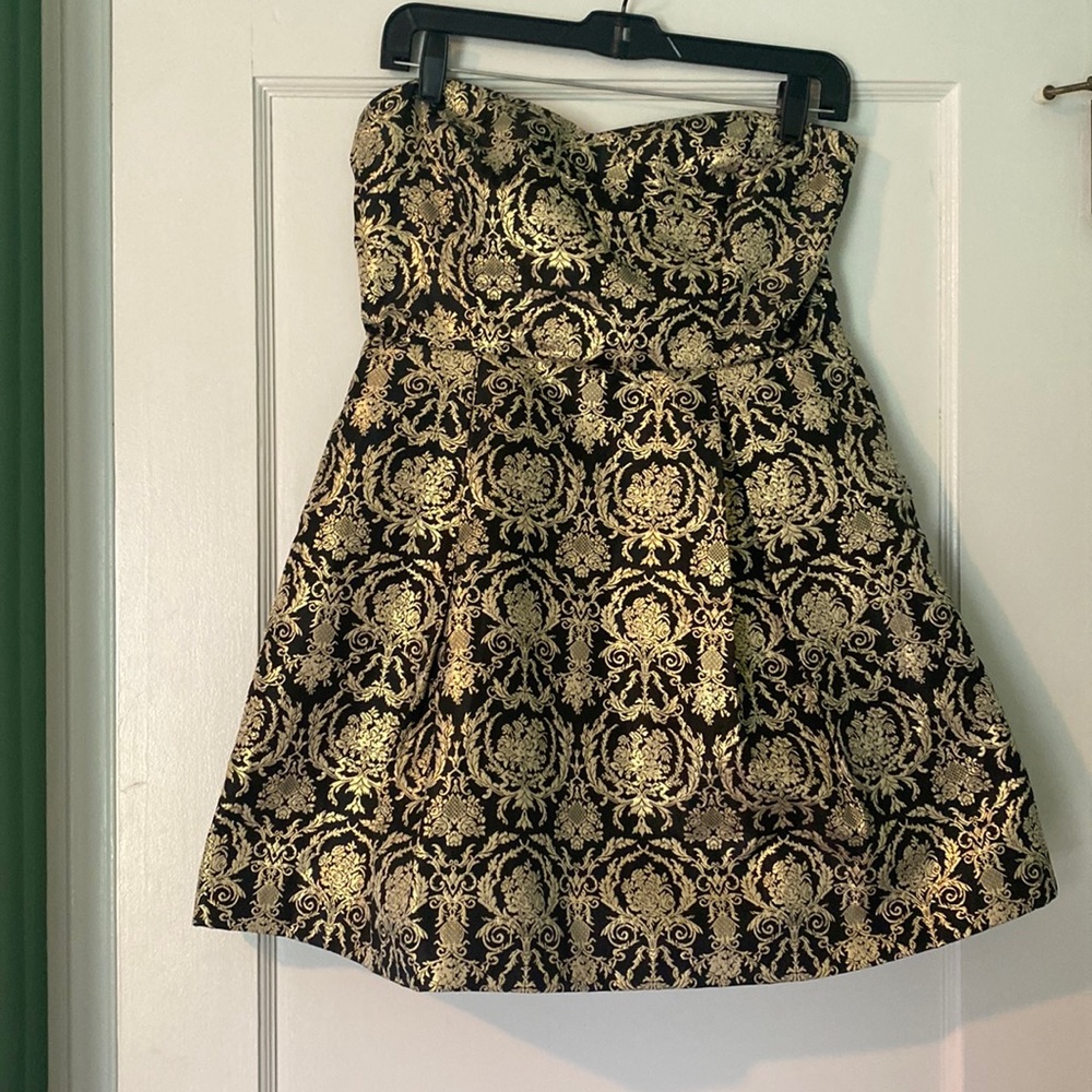 Ark & Co Brocade Strapless Party Dress